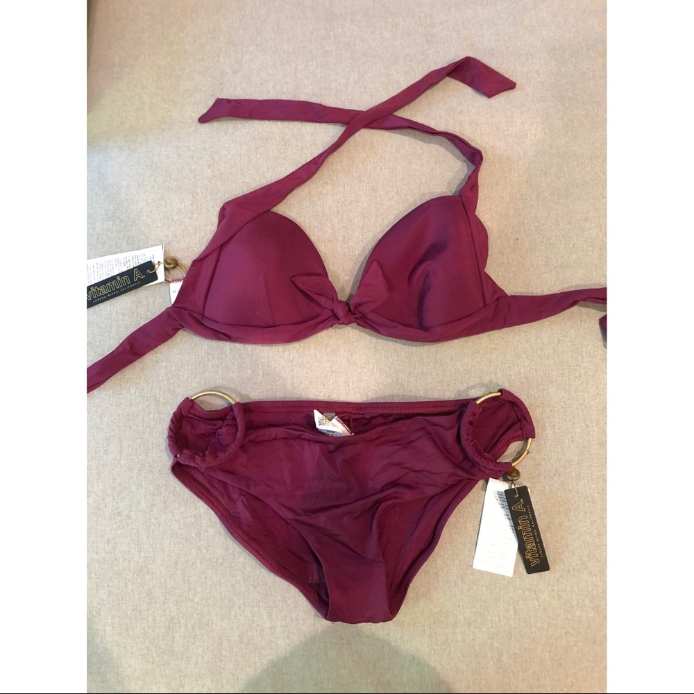 Plum Vitamin A Halter Bikini